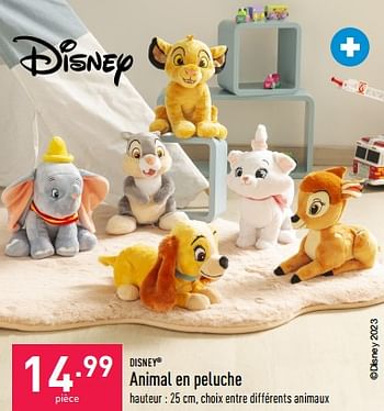 Promotions Animal en peluche - Disney - Valide de 22/03/2023 à 31/03/2023 chez Aldi