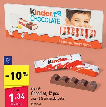Promoties Chocolat - Kinder - Geldig van 20/03/2023 tot 31/03/2023 bij Aldi