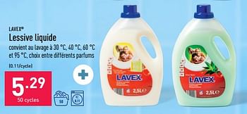 Promotions Lessive liquide - lavex - Valide de 20/03/2023 à 31/03/2023 chez Aldi
