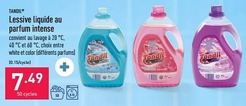 Promotions Lessive liquide au parfum intense - Tandil - Valide de 20/03/2023 à 31/03/2023 chez Aldi