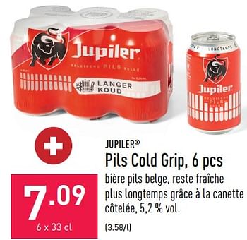 Promotions Pils cold grip - Jupiler - Valide de 24/03/2023 à 31/03/2023 chez Aldi