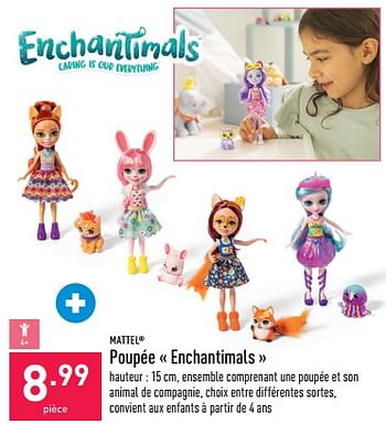 Promoties Poupée enchantimals - Mattel - Geldig van 22/03/2023 tot 31/03/2023 bij Aldi
