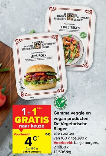 Promotions Bakje burgers - Le boucher végétarien - Valide de 15/03/2023 à 27/03/2023 chez Carrefour