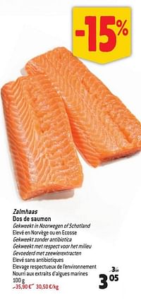 Zalmhaas dos de saumon-Huismerk - Match