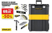 Gevulde 32-delige gereedschapswagen essential-Stanley