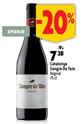 Promoties Catalunya sangre de toro original - Rode wijnen - Geldig van 15/03/2023 tot 11/04/2023 bij Smatch