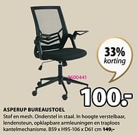 Asperup bureaustoel-Huismerk - Jysk