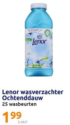 Promoties Lenor wasverzachter ochtenddauw - Lenor - Geldig van 15/03/2023 tot 21/03/2023 bij Action