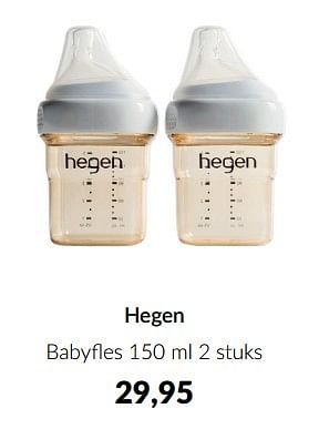 Promoties Hegen babyfles - Hegen - Geldig van 16/03/2023 tot 10/04/2023 bij BabyPark
