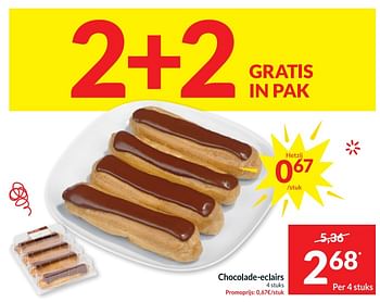 Promoties Chocolade-eclairs - Huismerk - Intermarche - Geldig van 21/03/2023 tot 26/03/2023 bij Intermarche