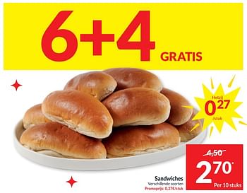 Promoties Sandwiches - Huismerk - Intermarche - Geldig van 21/03/2023 tot 26/03/2023 bij Intermarche