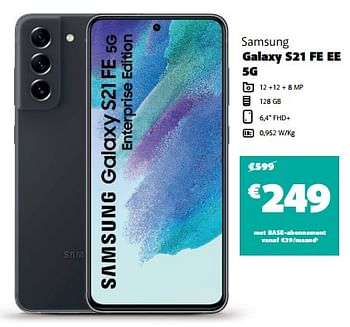 Promotions Samsung galaxy s21 fe ee 5g - Samsung - Valide de 16/03/2023 à 03/04/2023 chez Base