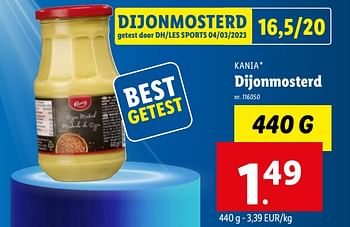 Promoties Dijonmosterd - Kania - Geldig van 22/03/2023 tot 28/03/2023 bij Lidl