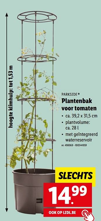 Promoties Plantenbak voor tomaten - Parkside - Geldig van 22/03/2023 tot 28/03/2023 bij Lidl