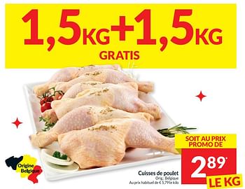 Promotions Cuisses de poulet - Produit maison - Intermarche - Valide de 21/03/2023 à 26/03/2023 chez Intermarche