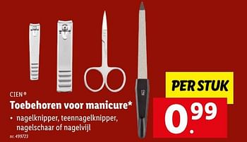 Promoties Toebehoren voor manicure - Cien - Geldig van 22/03/2023 tot 28/03/2023 bij Lidl