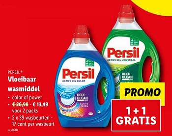Promoties Vloeibaar wasmiddel - Persil - Geldig van 22/03/2023 tot 28/03/2023 bij Lidl