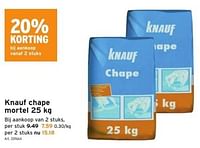 Promoties Knauf chape mortel - Knauf - Geldig van 15/03/2023 tot 28/03/2023 bij Gamma