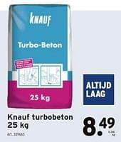 Promoties Knauf turbobeton - Knauf - Geldig van 15/03/2023 tot 28/03/2023 bij Gamma
