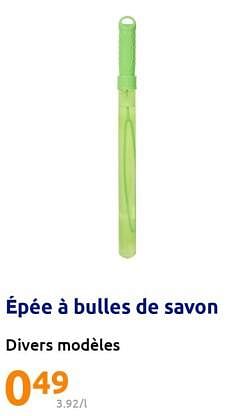 Épée à bulles - Jouet à bulles de savon