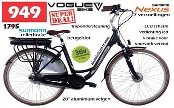 Promoties Vogue bike - Vogue Bike - Geldig van 11/03/2023 tot 02/04/2023 bij Itek