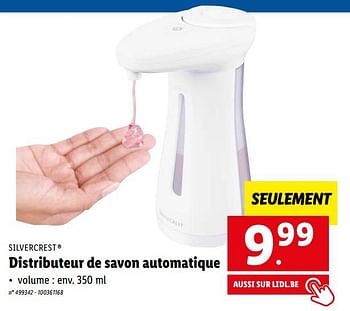 Promotions Silvercrest distributeur de savon automatique - SilverCrest - Valide de 22/03/2023 à 28/03/2023 chez Lidl