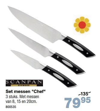 Promoties Set messen chef - Scanpan - Geldig van 05/03/2023 tot 23/04/2023 bij Home & Co