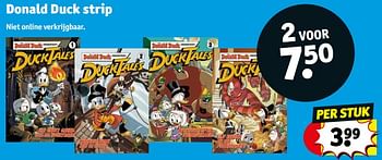 Promoties Donald duck strip - Huismerk - Kruidvat - Geldig van 21/03/2023 tot 26/03/2023 bij Kruidvat