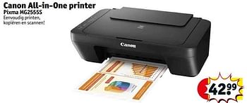 Promoties Canon all-in-one printer pixma mg2555s - Canon - Geldig van 21/03/2023 tot 26/03/2023 bij Kruidvat
