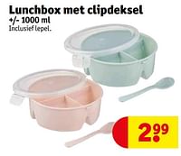 Lunchbox met clipdeksel-Huismerk - Kruidvat