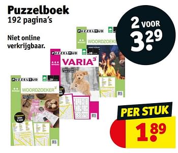 Promoties Puzzelboek - Huismerk - Kruidvat - Geldig van 21/03/2023 tot 26/03/2023 bij Kruidvat