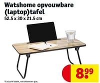 Watshome opvouwbare laptoptafel-Watshome