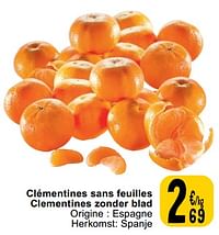 Clémentines sans feuilles clementines zonder blad-Huismerk - Cora
