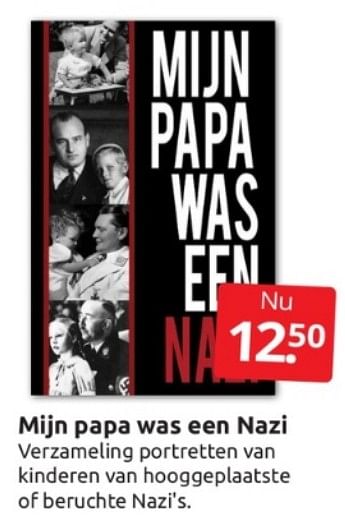 Promoties Mijn papa was een nazi - Huismerk - Boekenvoordeel - Geldig van 18/03/2023 tot 26/03/2023 bij BoekenVoordeel