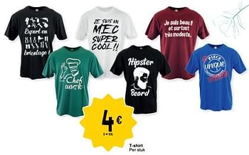 Promoties T-shirt - Huismerk - Cora - Geldig van 21/03/2023 tot 03/04/2023 bij Cora