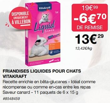 Promotions Friandises liquides pour chats vitakraft - Vitakraft - Valide de 13/03/2023 à 09/04/2023 chez Costco