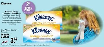 Promoties Kleenex allergy comfort tissues - Kleenex - Geldig van 15/03/2023 tot 01/04/2023 bij De Online Drogist