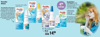 Promoties Prevalin direct plus neusspray - Prevalin - Geldig van 15/03/2023 tot 01/04/2023 bij De Online Drogist