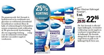 Promoties Wartner kalknagel kwastje - Wartner - Geldig van 15/03/2023 tot 01/04/2023 bij De Online Drogist