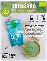 Purasana total detox 100% raw powder mix 2.0-Purasana