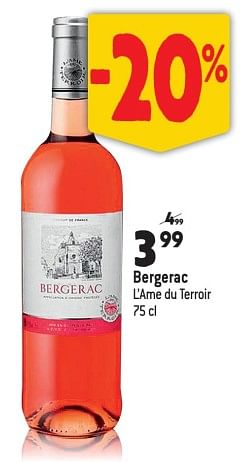 Promoties Bergerac l’ame du terroir - Rosé wijnen - Geldig van 15/03/2023 tot 11/04/2023 bij Match