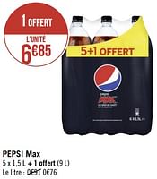 Promotions Pepsi max - Pepsi - Valide de 20/03/2023 à 02/04/2023 chez Géant Casino