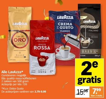 Promoties Lavazza qualità rossa koffiebonen - Lavazza - Geldig van 20/03/2023 tot 26/03/2023 bij Albert Heijn