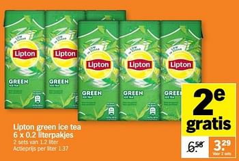 Promoties Lipton green ice tea - Lipton - Geldig van 20/03/2023 tot 26/03/2023 bij Albert Heijn