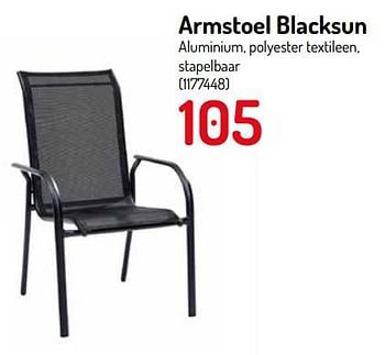 Promoties Armstoel blacksun - Huismerk - Oh'Green - Geldig van 01/03/2023 tot 31/08/2023 bij Oh'Green