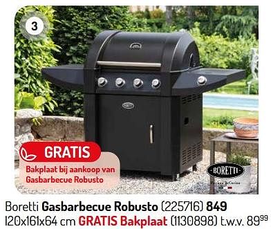 Dij meteoor architect Gasbarbecue robusto - Boretti - Oh'Green - Promoties.be