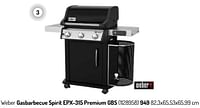 Weber gasbarbecue spirit epx-315 premium gbs-Weber