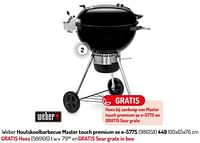 Weber houtskoolbarbecue master touch premium se e-5775-Weber