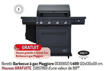Promotions Boretti barbecue à gaz maggiore - Boretti - Valide de 01/03/2023 à 31/08/2023 chez Oh'Green