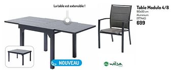 Promotions Table modulo 4-8 - Produit Maison - Oh'Green - Valide de 01/03/2023 à 31/08/2023 chez Oh'Green